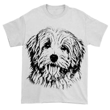 Load image into Gallery viewer, Custom dog's photo t shirt with sketch effect large print personalized gift