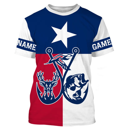 Texas Game and Fish Custom name 3D All over print shirts personalized gift - TATS162