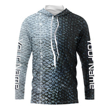 Load image into Gallery viewer, Chinook King Salmon Fishing Scales Custom Long Sleeve Fishing Shirts, Salmon Fishing Jerseys IPHW3986