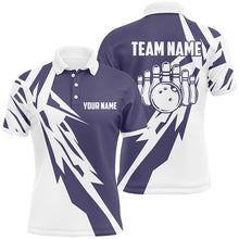 Load image into Gallery viewer, Personalized Blue Bowlling Team Jerseys Mens Bowling Shirts Bowlers Gifts IPHW5522