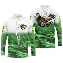 Load image into Gallery viewer, Custom St Patrick'S Day Walleye Long Sleeve Fishing Shirts, St Patty'S Day Walleye Fishing Jerseys IPHW5835