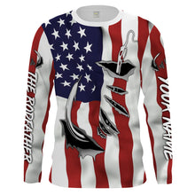 Load image into Gallery viewer, The rodfather Fish hook American Flag Shirts, Personalized father's day Fishing gifts - IPHW1167