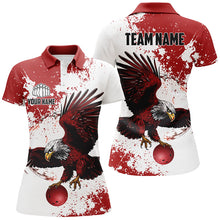 Load image into Gallery viewer, Custom Bowling Shirts Team'S Name Bowlers Shirt For Women, Eagle Bowling Jerseys IPHW5818