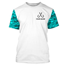 Load image into Gallery viewer, Fishing Hook fishing camouflage Custom Name 3D tournament fishing shirts NQS2538
