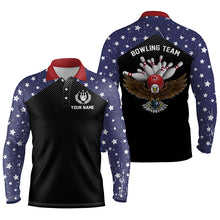 Load image into Gallery viewer, personalized bowling shirt for bowling – custom name design side view