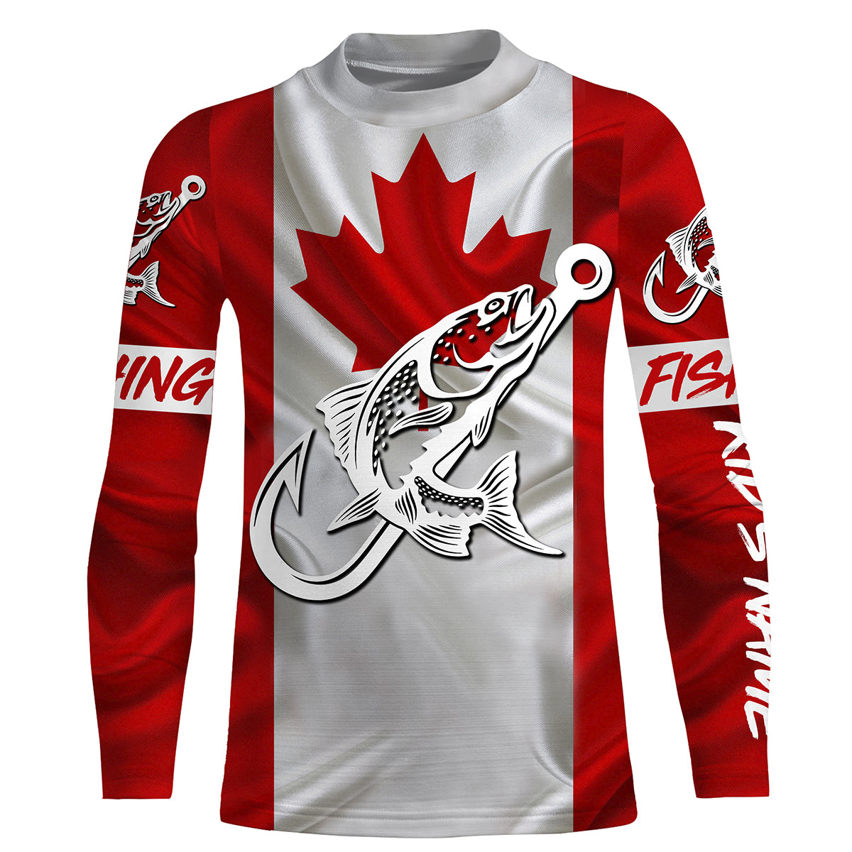 Canada Salmon Fishing tattoo Custom long sleeve performance fishing shirts, Salmon fishing jerseys NQS3434