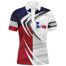 Load image into Gallery viewer, Mens golf polo shirts Texas flag custom team golf shirts, patriot golf tops for men NQS7257