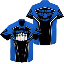Load image into Gallery viewer, Custom Hawaiian bowling shirt for bowling –  team jersey back view