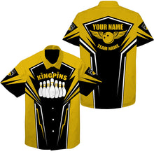 Load image into Gallery viewer, Custom bowling team jersey for bowling – personalized name close-up