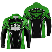 Load image into Gallery viewer, personalized bowling shirt for men – custom name design side view
