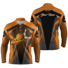Load image into Gallery viewer, personalized bowling shirt for men – custom name design side view