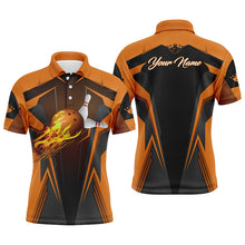 Load image into Gallery viewer, Custom bowling shirt for men – personalized team jersey front view