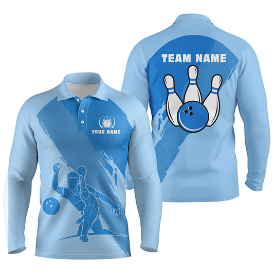 personalized bowling shirt for men – custom name design side view
