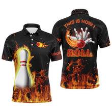 Load image into Gallery viewer, Custom bowling shirt for men – personalized team jersey front view