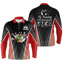 Load image into Gallery viewer, personalized bowling shirt for men – custom name design side view