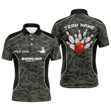 Load image into Gallery viewer, Custom bowling shirt for men – personalized team jersey front view
