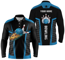 Load image into Gallery viewer, personalized bowling shirt for men – custom name design side view