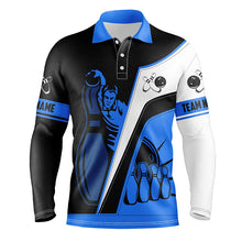 Load image into Gallery viewer, Custom bowling team jersey for men – personalized name close-up