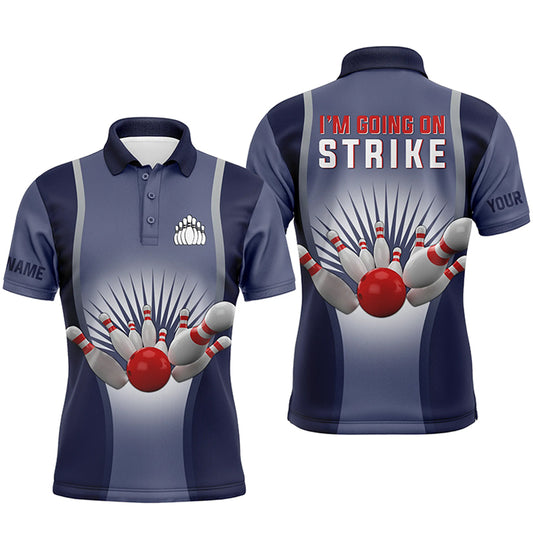 Custom bowling shirt for men – personalized team jersey front view