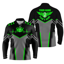 Load image into Gallery viewer, personalized bowling shirt for men – custom name design side view