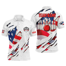 Load image into Gallery viewer, Custom bowling shirt for men – personalized team jersey front view