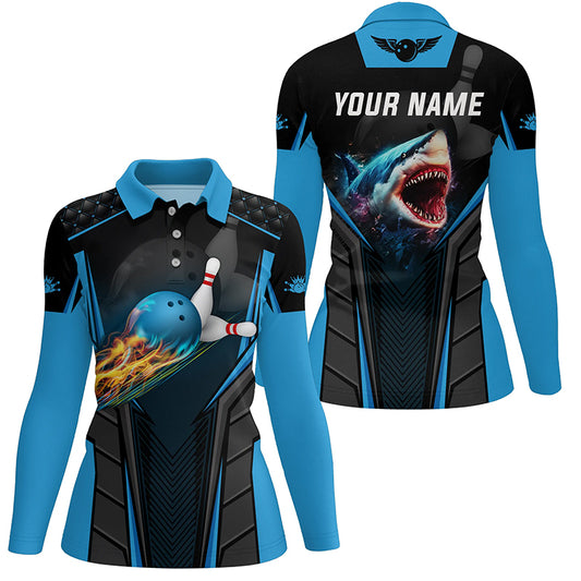 personalized bowling shirt for women – custom name design side view