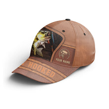 Load image into Gallery viewer, Largemouth bass fishing hats for men, women custom name get hooked fishing hat, gift for fisherman NQS3690