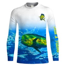 Load image into Gallery viewer, Mahi mahi saltwater fishing blue ocean deep sea UV protection customize long sleeves fishing apparel NQS2160