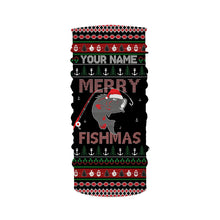 Load image into Gallery viewer, Ugly Fishing Christmas Largemouth Bass Merry Fishmas Custom Name Shirts, Christmas Gift for Fisherman FSD3638