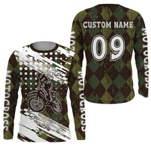 Load image into Gallery viewer, Personalized Motocross Jersey UPF30+ Kid&amp;Adult Custom Dirt Bike Racing Shirt Off-road Motorcycle| NMS614