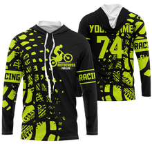 Load image into Gallery viewer, Kid&amp;adult custom Motocross jersey UPF30+ MX Racing for Life dirt bike motorcycle off-road racewear| NMS934