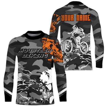 Mountain Bike Jersey Long Sleeve - Personalized Jersey MTB Shirt Cycling Shirt for Cyclist, Bike Rider JTS416