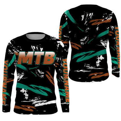 Personalized MTB Racing Jersey, Mountain Bike Downhill Cycling Shirts UV Protection UPF 30+| JTS472