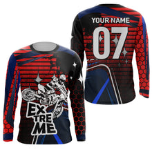 Load image into Gallery viewer, Custom Red Dirt Bike Jersey UPF30+ Kid Men Women Motocross Racing Shirt Extreme MX SX Off-Road PDT509