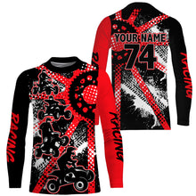 Load image into Gallery viewer, Custom ATV Motocross Jersey UPF30+ Red Quad Bike Shirt Men Kid Freestyle ATV MX Racing Off-Road PDT560