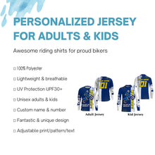 Load image into Gallery viewer, Funny Motocross Jersey UPF30+ Personalized Excuse Me While I Brap Dirt Bike MX Racing Shirt NMS1290