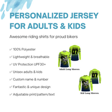 Load image into Gallery viewer, Personalized Dirt Bike Jersey UPF30+ When in Doubt Throttle It out, Motocross MX Racing NMS1185