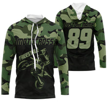 Load image into Gallery viewer, Camo Motocross Jersey Freestyle Personalized UPF30+ Adults &amp; Kid Dirt Bike FMX Race Riders Motorcycle| NMS686