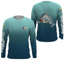 Load image into Gallery viewer, Speckled Trout fishing custom name with Trout drinking beer ChipteeAmz's art UV protection shirts AT014