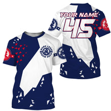 Load image into Gallery viewer, Kids men women motocross jerseys custom name&amp;number blue white dirt bike shirt UV racing motorcycle PDT161