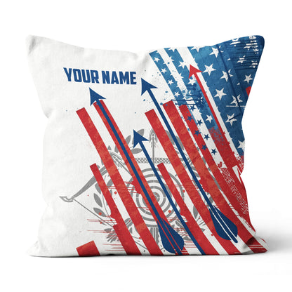 Personalized American Flag Arrow Archery Pillow Gifts For Archery Lovers VHM0847