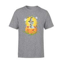 Load image into Gallery viewer, Custom photo dog halloween pumpkin personalized t-shirt