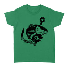 Load image into Gallery viewer, Carp fishing tattoos Customize name Women's T-shirt, personalized fishing gifts for fisherman - NQS1208