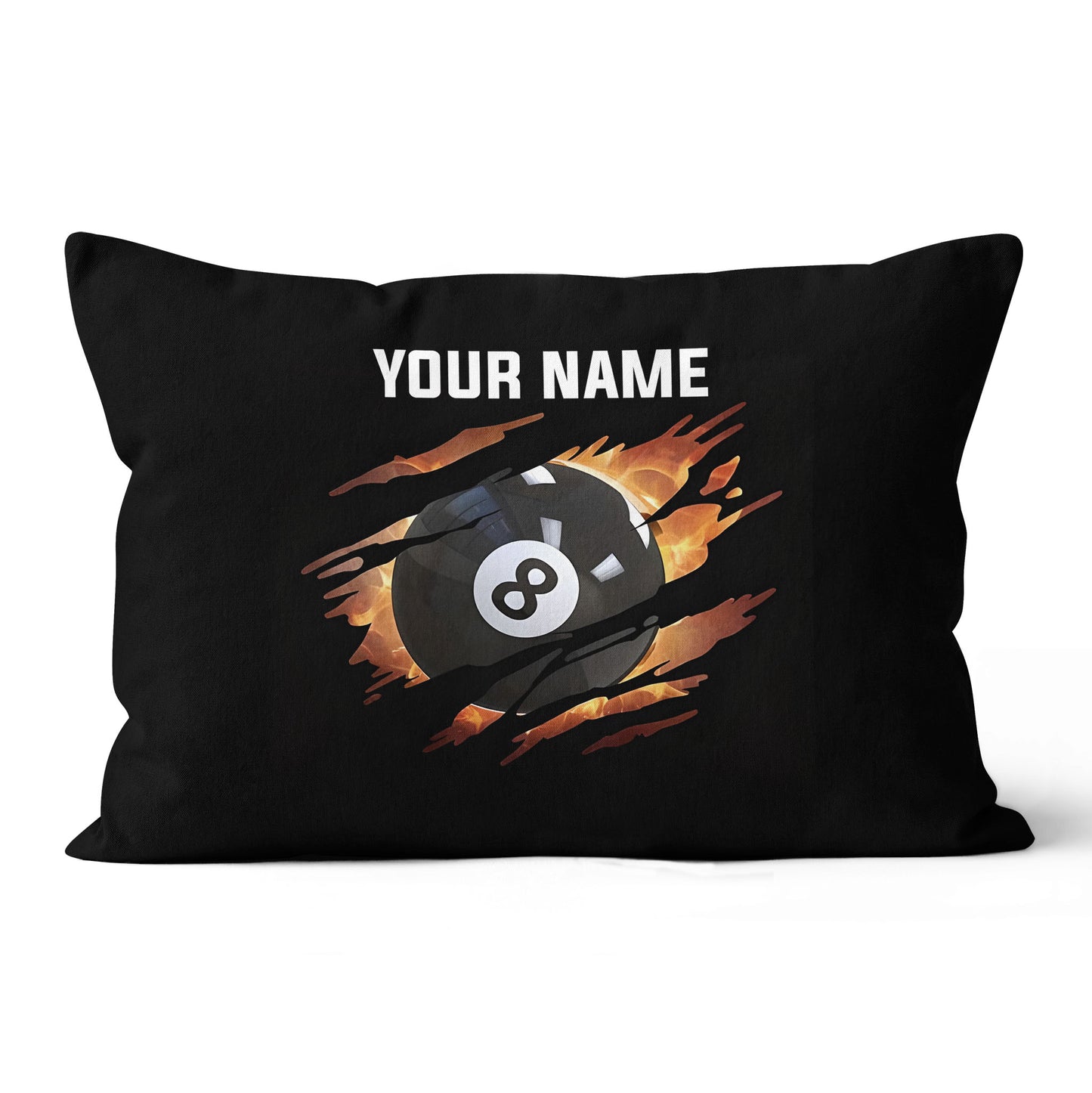 8 Ball Pool Fire 3D Printed Billiard Pillow Custom Unique Throw Pillow TDM0744