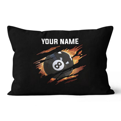 8 Ball Pool Fire 3D Printed Billiard Pillow Custom Unique Throw Pillow TDM0744