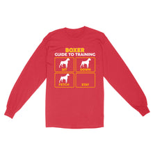 Load image into Gallery viewer, Boxer Standard Long Sleeve | Funny Guide to Training dog - FSD2408D08