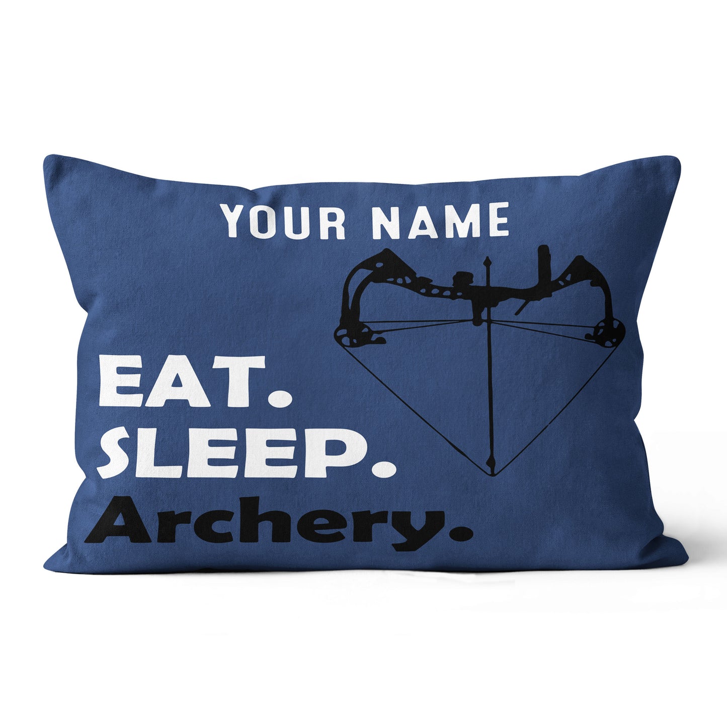 Funny Eat Sleep Archery Custom Navy Blue Pillow, Best Decorative Pillows TDM0753
