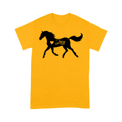Customized name horse gifts for girls, Gift For Horse Owner, Horse Trainer Gift, Horse Lover Gift, Cowgirl, Riding Tee D06 NQS2682 - Standard T-Shirt