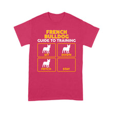 Load image into Gallery viewer, French Bulldog Standard T-shirt | Funny Guide to Training dog - FSD2400D08