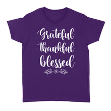 Load image into Gallery viewer, Grateful thankful blessed - Standard Women's T-shirt